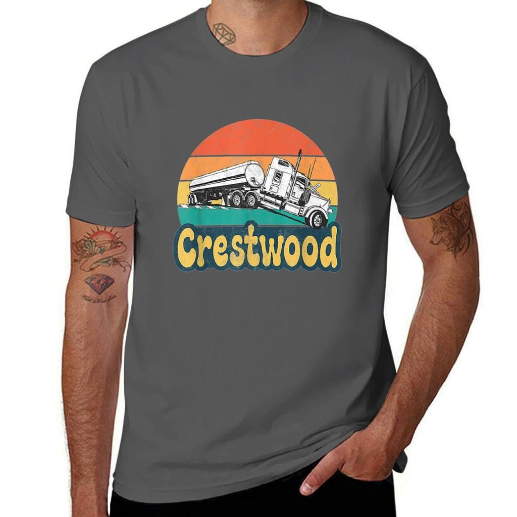 Crestwood Kentucky Ky Tourism Semi Stuck On Railroad Tracks Tshirt Halloween Theme Tshirt