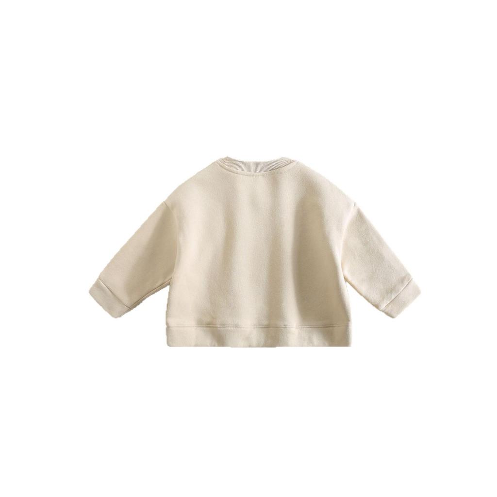 2025 Kids' Fashionable Korean Fleece Sweatshirt, Versatile Autumn Layer for Boys and Girls