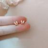 Mini Cute Little Rabbit Earrings for Women with Exquisite Small Temperament New Year Style