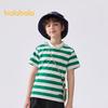 Balabala Boys' Striped Polo T-Shirt 2025 Summer