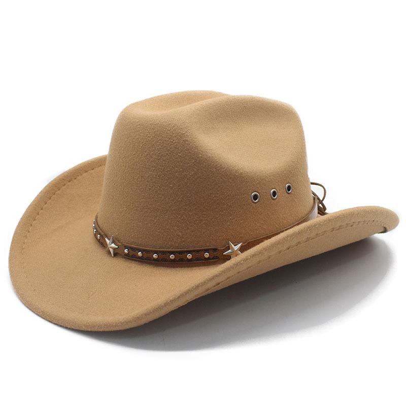 Women Men Ethnic Style Wide Brim Fedora Hat Sun Protection Hat