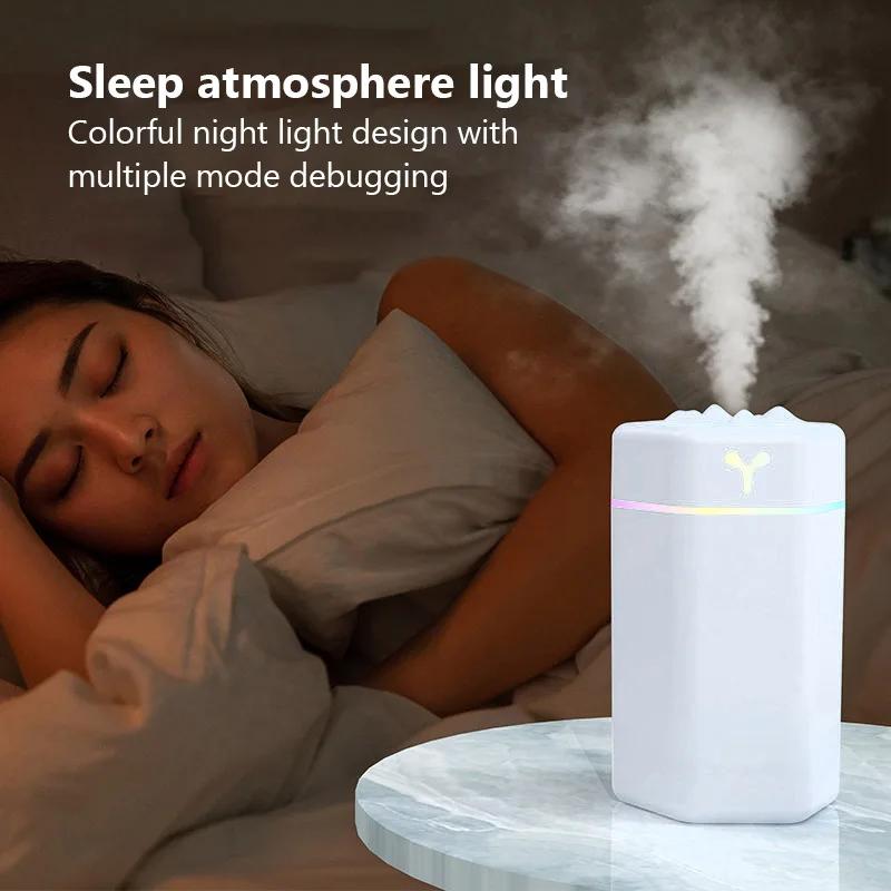 Electric Air Humidifier With Colorful Night Light 420ML Essential Oil Diffuser Fragrance Diffuser USB Cool Mist Sprayer Purifier