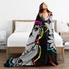Colors Renamon Blanket  Digimon Anime Fanart Cmyk Plush Awesome Soft Throw Blankets for Home  Winter