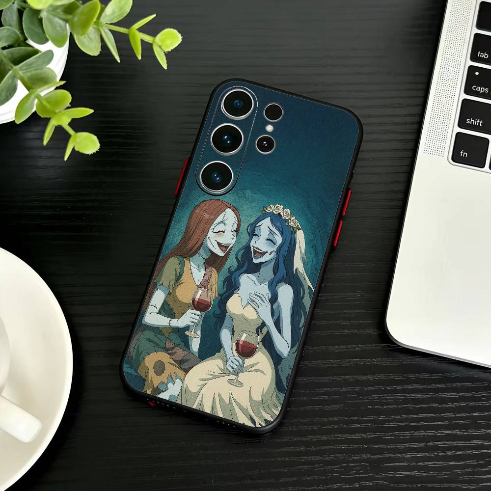 Чехол для телефона P-Nightmare Before Christmas для Samsung S26, S25, S24, S23, S22, S21, S20, Plus, Fe, Lite, Другие Черный Чехол