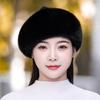 New Imitation Mink Hair Winter Beret Korean Version Of The Fashion Wild Thickened Warm Hat Pumpkin Hat