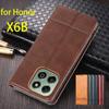 Роскошный магнитный адсорбционный кожаный чехол для Huawei Honor X6b Flip Cover Защитный чехол Capa Fundas Coque