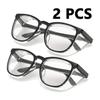 1/2pcs Pink Transparent Box Women Glasses Full Frame Design Transparent Lenses Fashion Casual Style