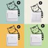 DIY Funny Cute Cat Black Switch Decal Wall Sticker Kids Room Bedroom Decoration ARI
