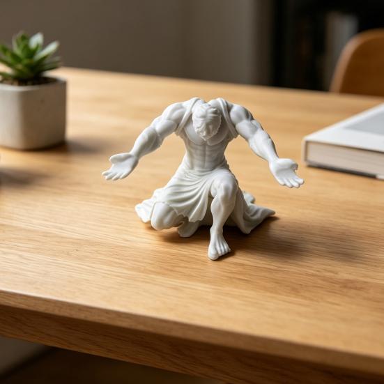 3D-печатный держатель для ручек в виде человека, коленопреклоненный солдат, Жнец, ниндзя, рыцарь, воин, Статуя Свободы, подставка для карандашей, украшение для дома и офиса