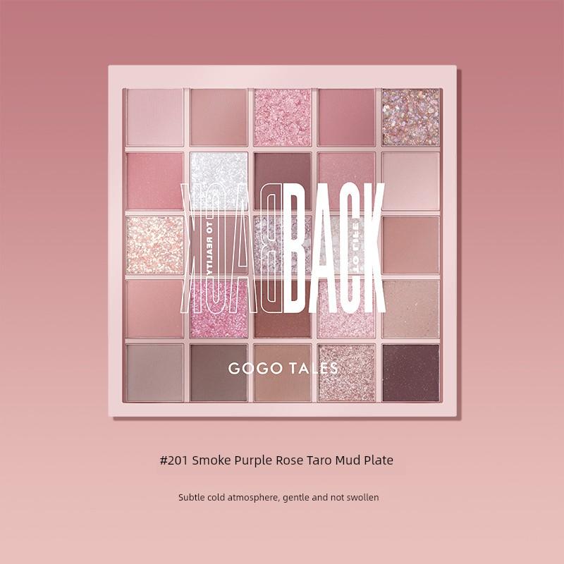 Gogo Dance Gold Foil Chocolate Eye Shadow Plate 603 Earth Color Series 614 Flash Peach Plate 612 Pure Desire Smoky Gray