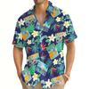 Summer Fashion New Hawaiian Style Men's Short-Sleeved Shirt Beach Vacation Beach Party Wear Men's Oversized Tops SIZE S-5XL