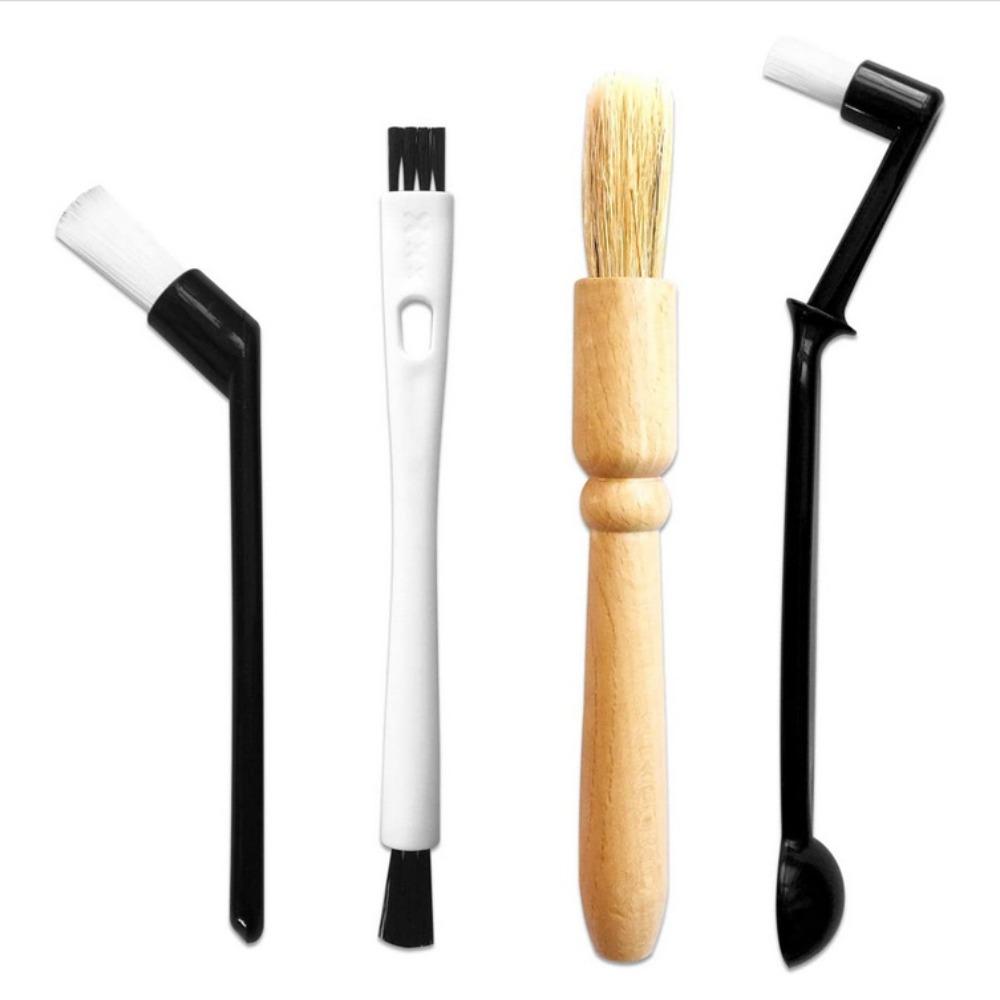 Nylon Coffee Brushes Wooden Handle Coffee Machine Cleaning Brush Coffee Brush Set Cleaning Tools