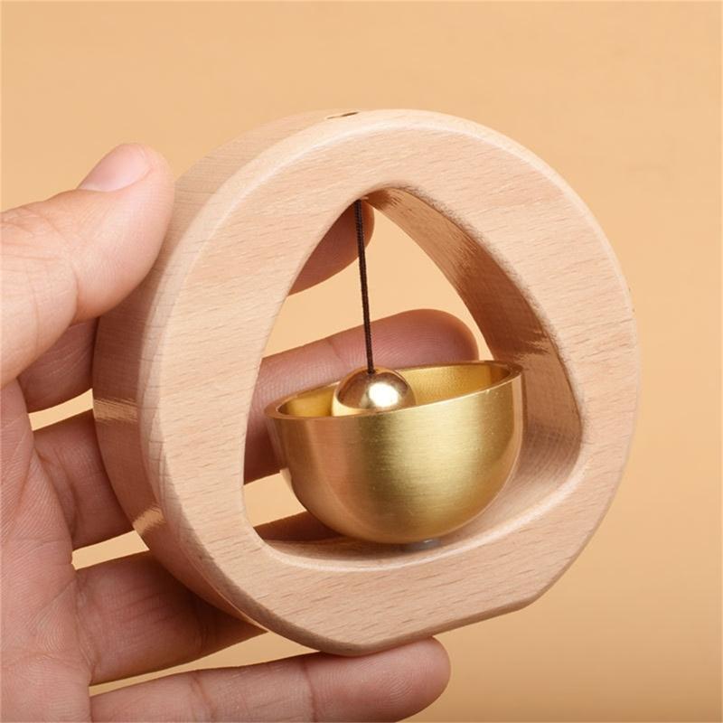 Traditional Japanese Wooden Wind Bells Doorbell for Home Entry Gift for Family Doorbell with Pleasant Ringing for Coming