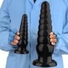 30 * 8.3cm Black Pointed  Oversized Anal Plug Suction Cup  Anal Sex Product  Erotic Chrysanthemum Oversized  Thick Fist Sex