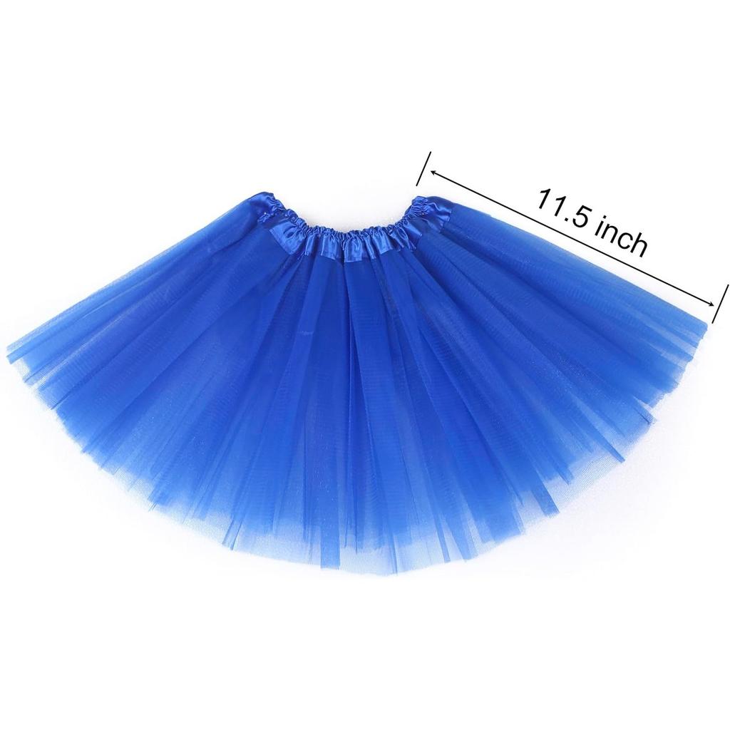 Girls Skirt 3 Layers Tulle Toddler Ballet Skirt,3-10 yrs Party Costume | 11.5" Kids TUTU Skirts, Ideal for Halloween Costumes Dress Up