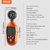 Handheld Anemometer, 14℉-113℉, Digital Wind Speed Meter Gauge with LED Backlight Screen, Measures Wind Velocity Wind Temperature Air Flow Wind Chill,