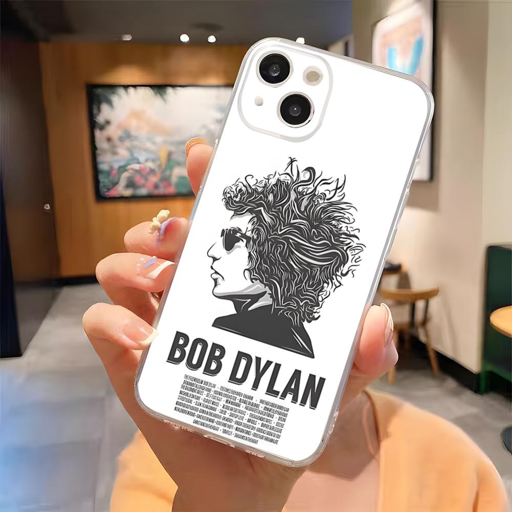 Bob Dylan Band Phone Case For IPhone 15 Pro Max 16 Pro Max 14 13 11 12 Mini Xs X Xr 7 8 Plus Se Transparent Cover