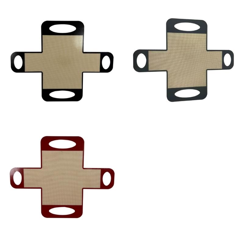 2Pcs Nonstick Silicone Baking Mats Heat Resistant Bread Slings Lifter Loaves Pan Liner Multipurpose Dough Transfer Tool