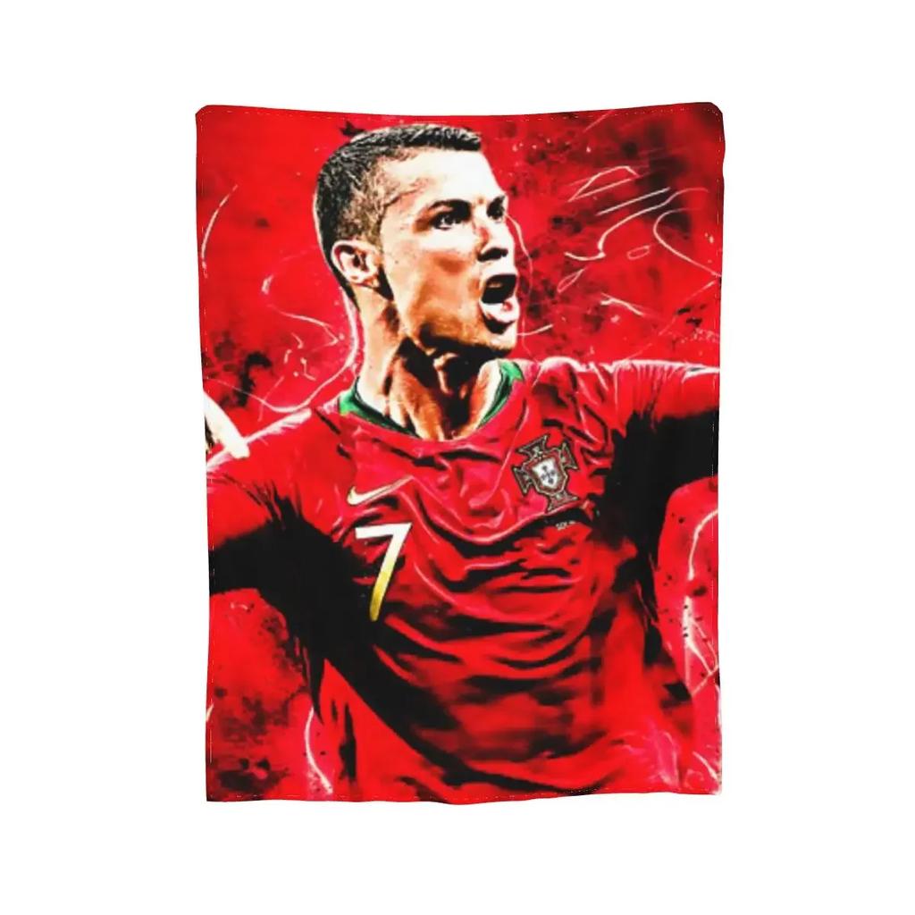 CR7 Cristiano Blanket Soft Warm Flannel Throw Blanket Bedspread for Bed Living Room Picnic Travel Home Sofa