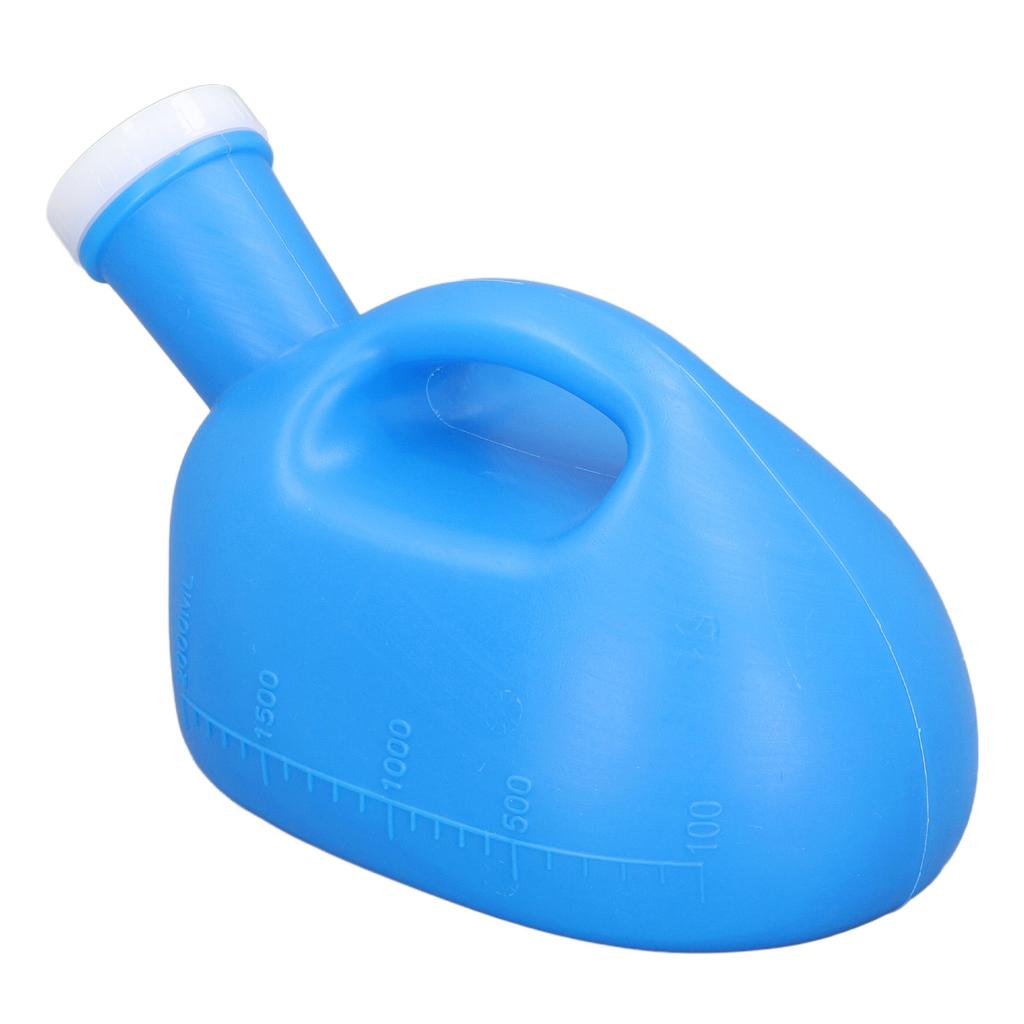 Male Urine Bottle 2000ml Ergonomic Large Opening Strong Plastic Large Pee Bottle with Long Hose for