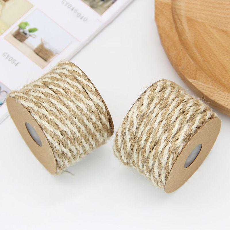10m Natural Jute Twine Rope String Cord DIY Craft Burlap Wedding Scrapbooking