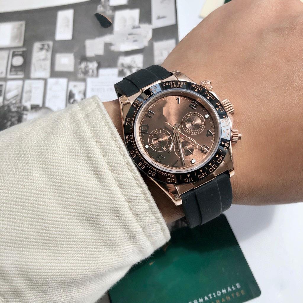 Мужские автоматические многофункциональные часы Laojia Ice Blue Panda Daytona