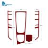 Real Carbon Fiber Sticker For Porsche Panamera 2010 2011 2012 2013 2024 2015 2016 Car Central Control Gear Panel Interior Trim