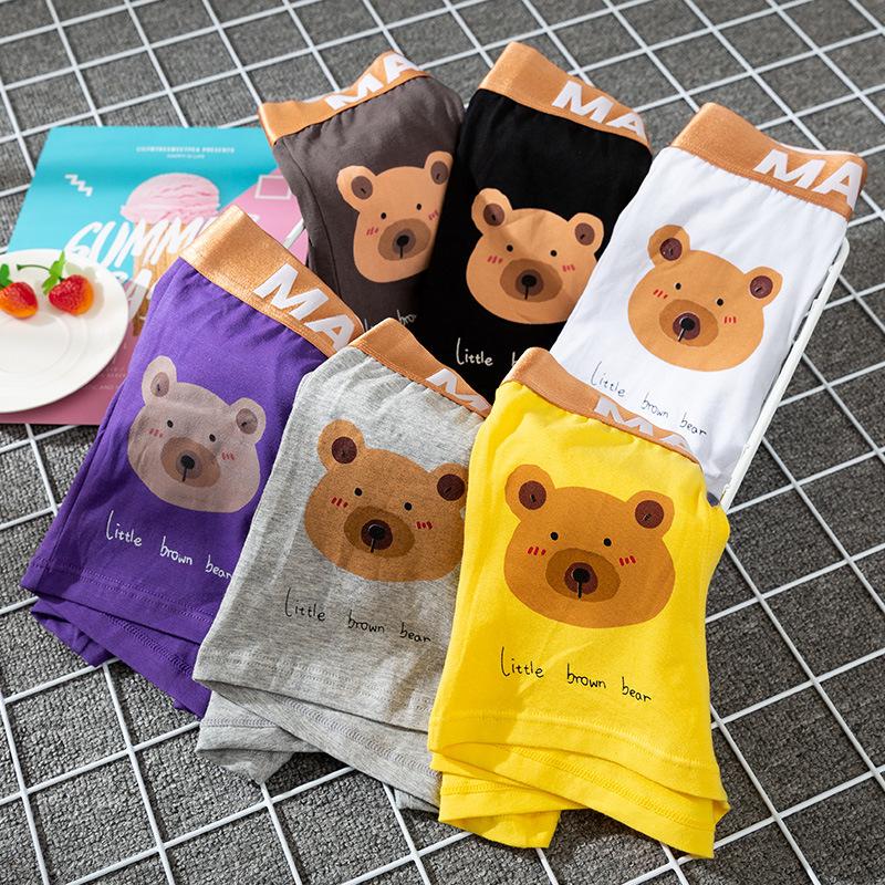 Мужское нижнее белье, мужские боксеры, хлопковые дышащие мужские трусы с квадратной талией, модная свободная корейская версия