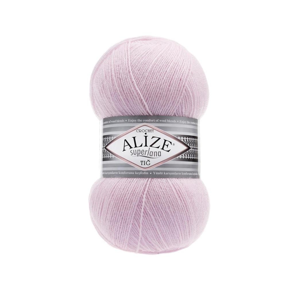 Шерстяная трикотажная пряжа - Alize Superlana Crochet(Тиг) - 4 Ball - Акрил - Платки - Аксессуары - Шарфы - Кардиган - 570 метров (100гр).