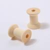 20Pcs Vintage Wood Spools Unfinished Light Yellow 30x22mm DIY Sewing Thread Twine Bobbin Craft Supplies for Weaving