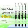Сверхкомпактное карбоновое телескопическое удилище - Портативное мини-спиннинговое удилище с пистолетной и прямой рукояткой для дальнего заброса