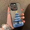 Новая Елка Новый Год Подарок Чехол для Телефона Для iPhone 15 14 11 12 13 Pro Max X XS XR 8 7 14 Plus Защита Камеры Покрытие Обложка