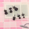 Лидер продаж, ювелирные изделия для тела, круглые серьги-гвоздики из нержавеющей стали с кристаллами, серебряные/черные модные серьги 3/4/5/6/7/8 мм для женщин и мужчин, подарок