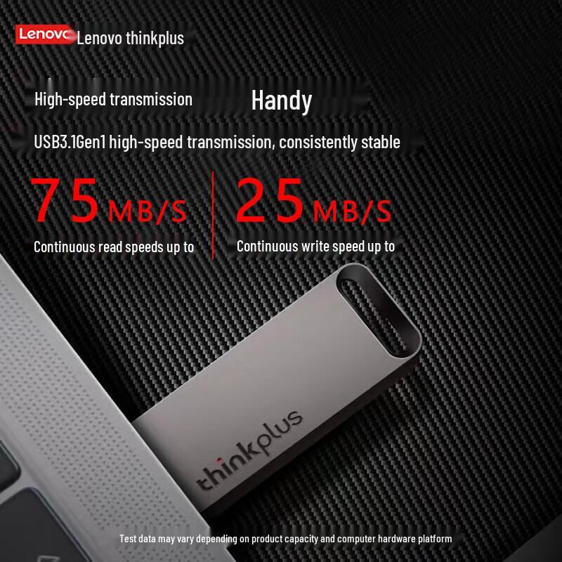 Lenovo ThinkPlus TU100 USB 3.1 Мини-металлический флеш-накопитель