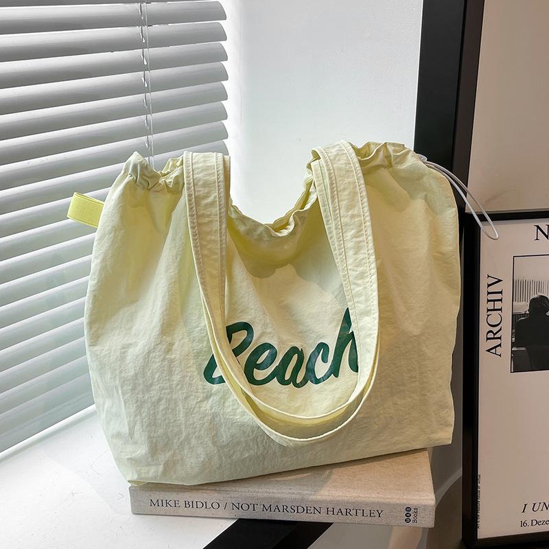 Новая холщовая сумка-тоут на шнурке, сумка-тоут для поездок на работу, сумка через плечо, большая вместительная сумка для покупок, сумка для ланч-бокса