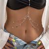 Sexy Bikinis Cross Chest Waist Body Chain for Women Bohemian Multilayer Star Tassel Body Jewelry Summer Beach Party Accessories