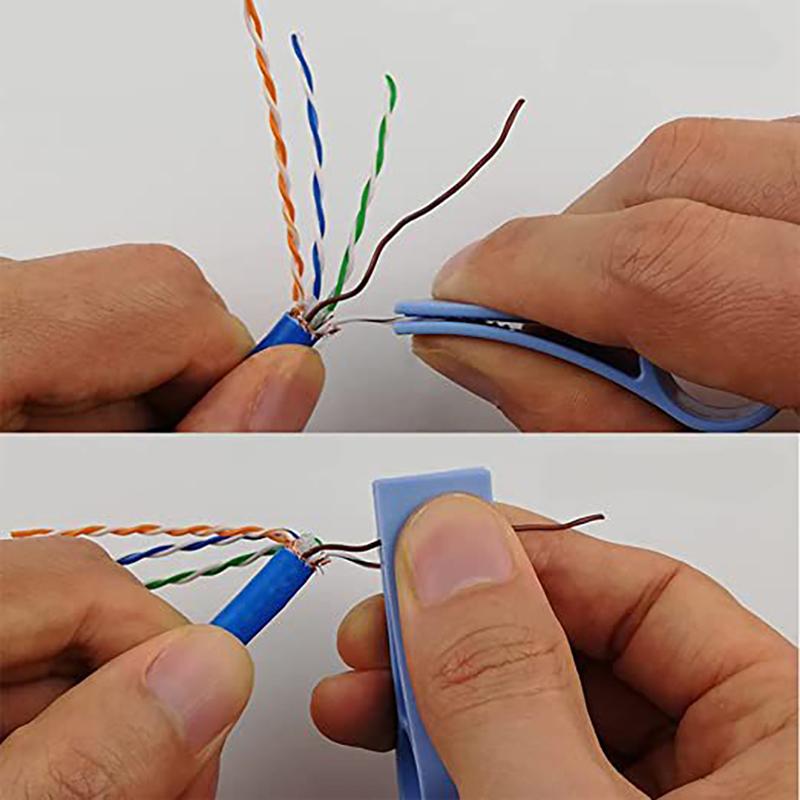 Инструмент для раскручивания сетевого кабеля, инженерный выпрямитель проводов для парных разделителей проводов Cat5/Cat5E/Cat6, быстро и легко раскручивает