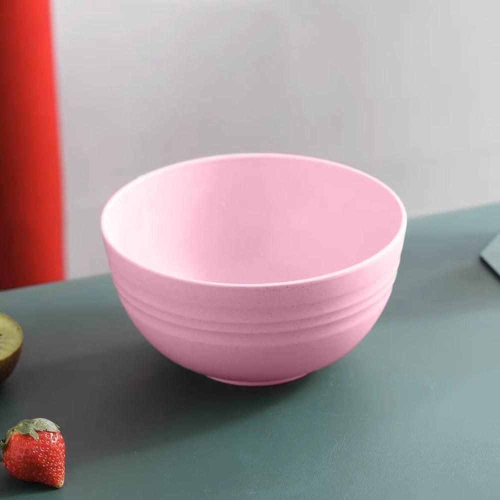 Wheat Straw Divided Dining Bowl Nordic Colored Cereal Bowls Household Use Dinner Bowl