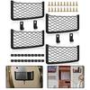 Practical Storage Organizer for Vehicles 4 Pack Mesh Design