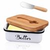 Rectangular Butter Dish with Knife - Cheese and Food Storage Container