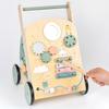 Wooden Baby Stroller Walker Baby Learn To Walk Anti-rollover Walker Playing Piano Multi-functional Toy