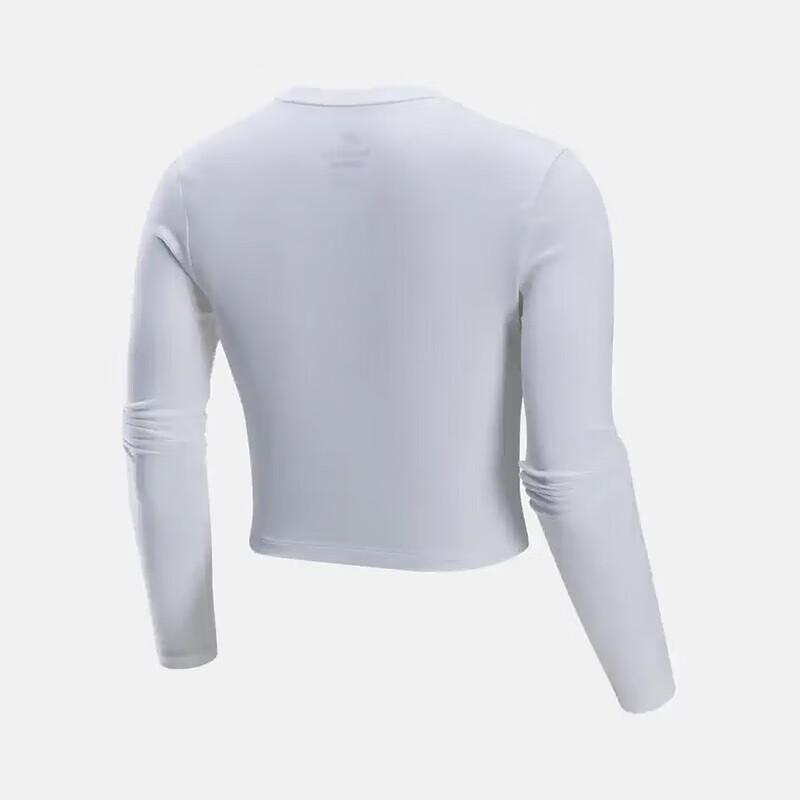 Nike Логотип Круглый вырез Короткий трикотаж Футболка с длинным рукавом Женские топы Белый HF5323100