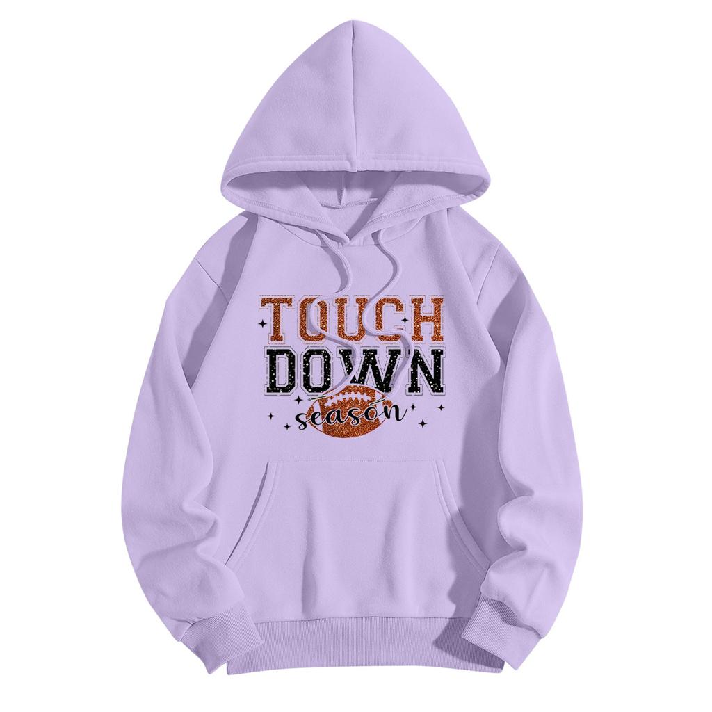 Толстовки для девочек-подростков с длинным рукавом и принтом букв, повседневные графические толстовки с капюшоном, пуловер с завязками, симпатичная толстовка большого размера