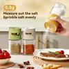 1pcs Glass Quantitative Seasoning Jar, Press-Type Salt Control Bottle, Kitchen Household Seasoning Can, Sealed Salt Jar