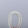 Ring Metal Carabiner Spring Elastic Rope Spiral Coiled Lanyard Safety Rope Stretch Fishing Tools