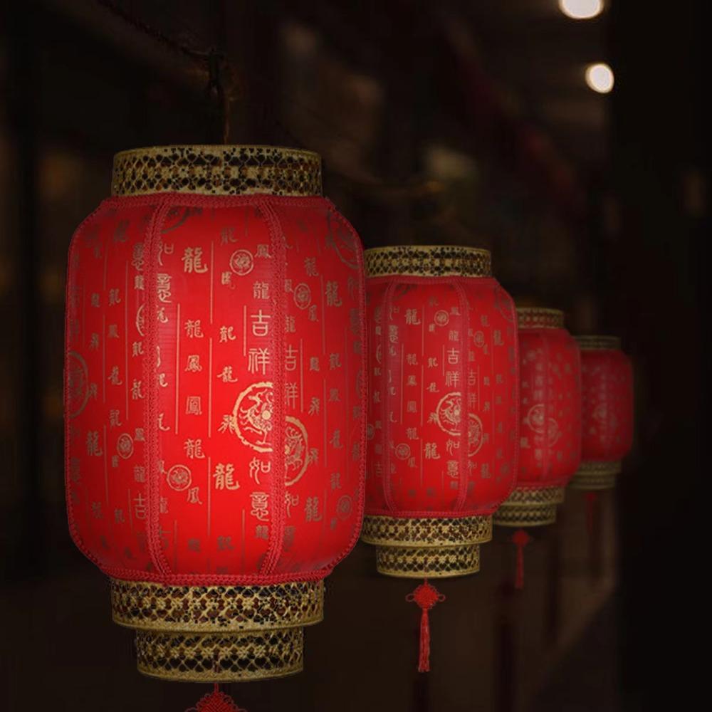 Waterproof Spring Festival Lanterns Antiqued Red Lantern  Chinese New Year Decoration