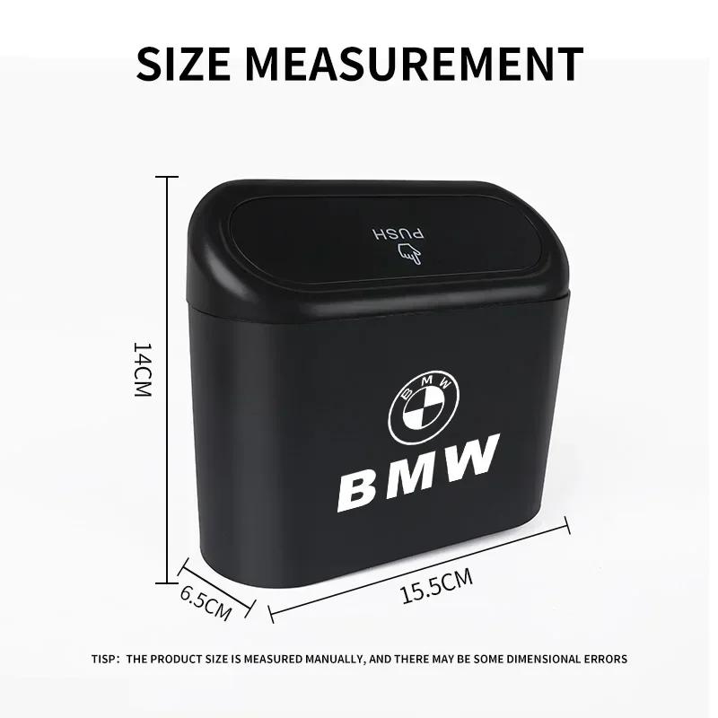For BMW Car Trash Bin Hanging Vehicle Garbage Dust Case Storage Box For BMW M Performance E36 E60 E90 X2 X1 X3 X5 E46 E39 E70 M3
