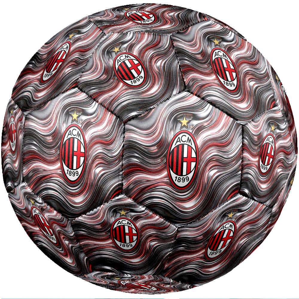 Футбольный мяч в тематике AC Milan, размер 5. Мягкий на ощупь, профессиональный тренировочный мяч для занятий спортом на открытом воздухе.