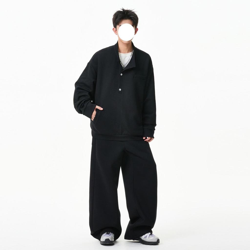 Men's Autumn Trendy Loose-Fit Hoodie and Long Pants Set