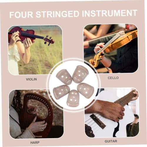 TOGEVAL 25-Piece Guitar Fingertip Protection Silicone Covers, Lightweight, Durable, and Portable for Music Performance, Compatible with Guitars, Ukule